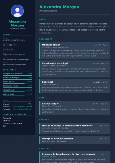 Model de CV Slate