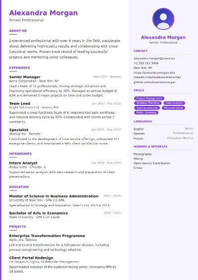 Creative CV Template