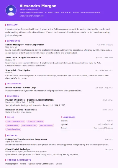 Graphic Designer CV Template