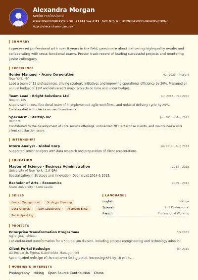 Librarian CV Template