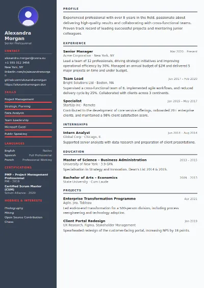 Mechanical Engineer CV Template
