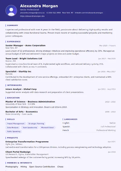Paralegal CV Template