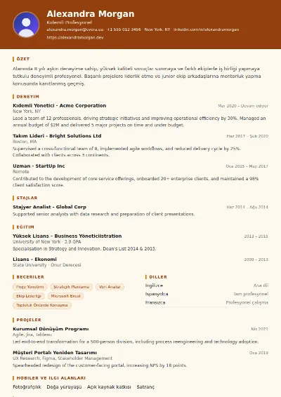 Carpenter CV Şablonu