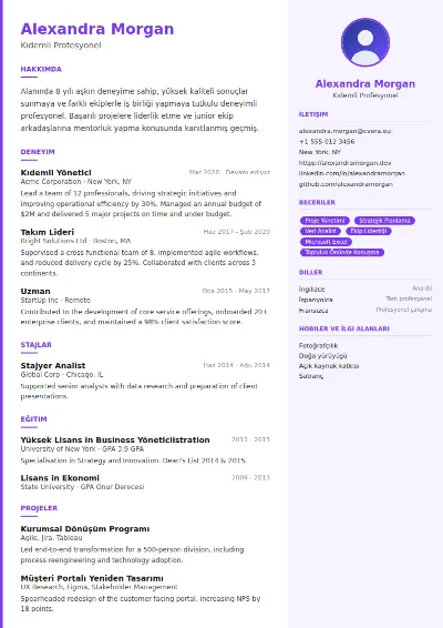 Creative CV Şablonu