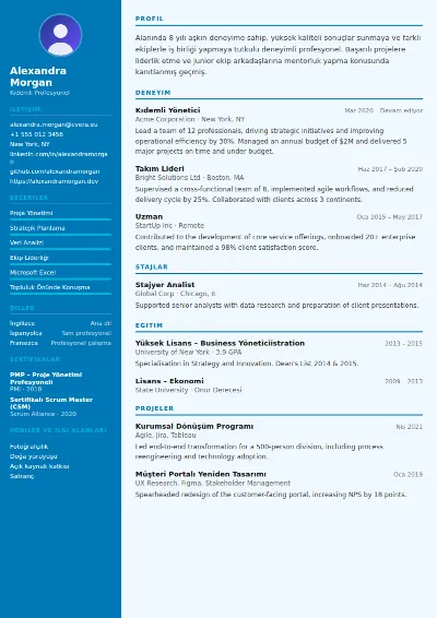 Medical CV Şablonu