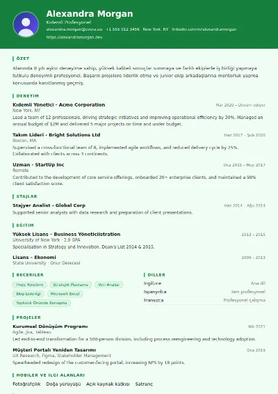 Pharmacist CV Şablonu