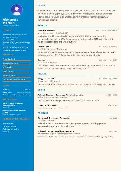 Physiotherapist CV Şablonu