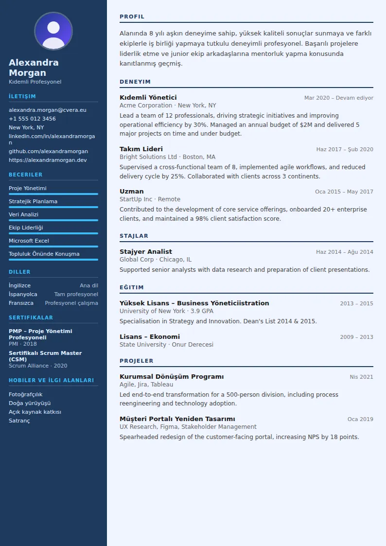 Radiologist CV Şablonu